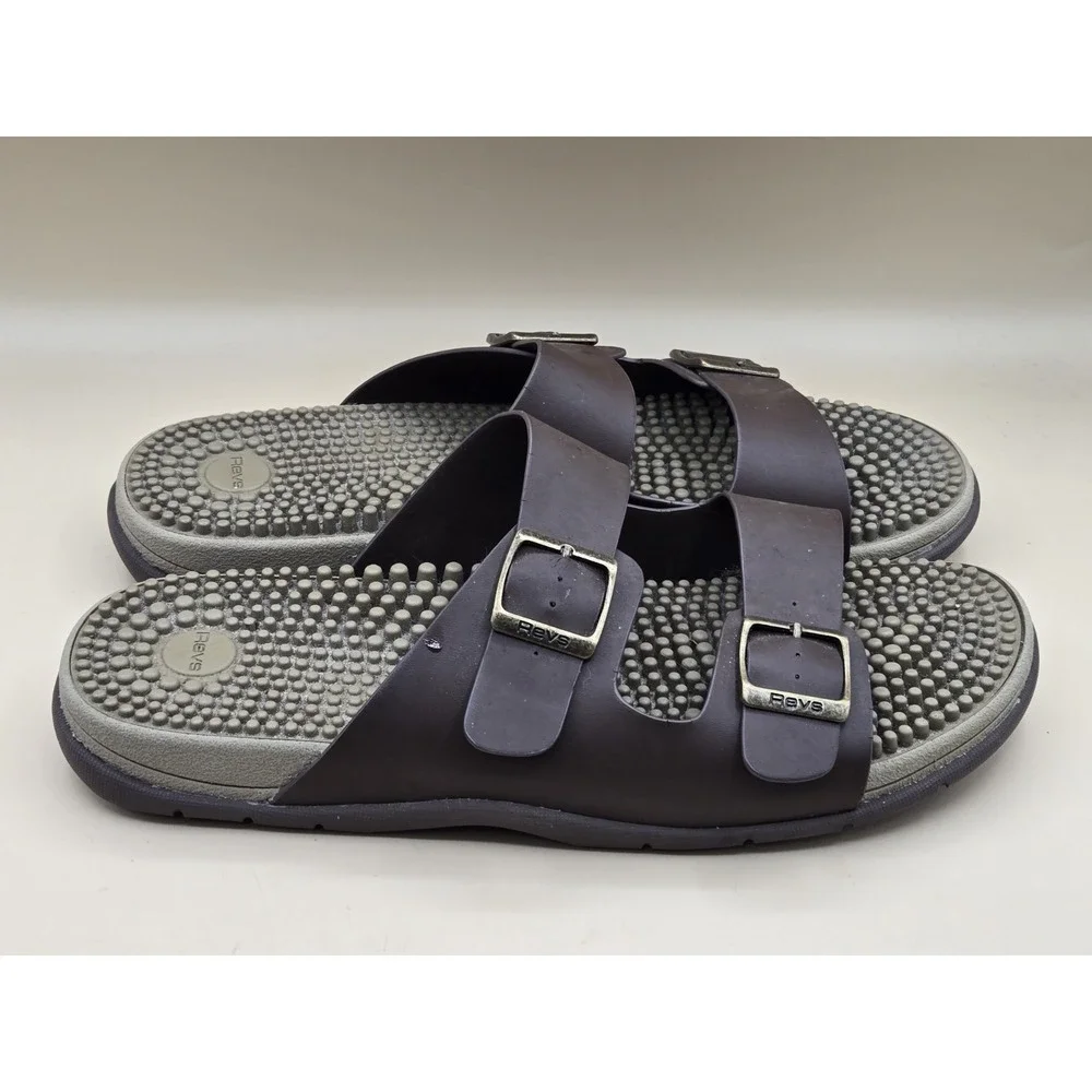 Revs Premium Reflexology Massage Sandals Shock Absorbing Cushion Comfort Size 11